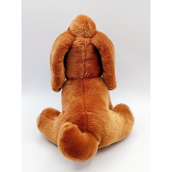 Ganz Bros. Wrinkles Dog 10" Rare Dark Brown 1981 Sitting Hound Dog 1845426 - Picture 4 of 6